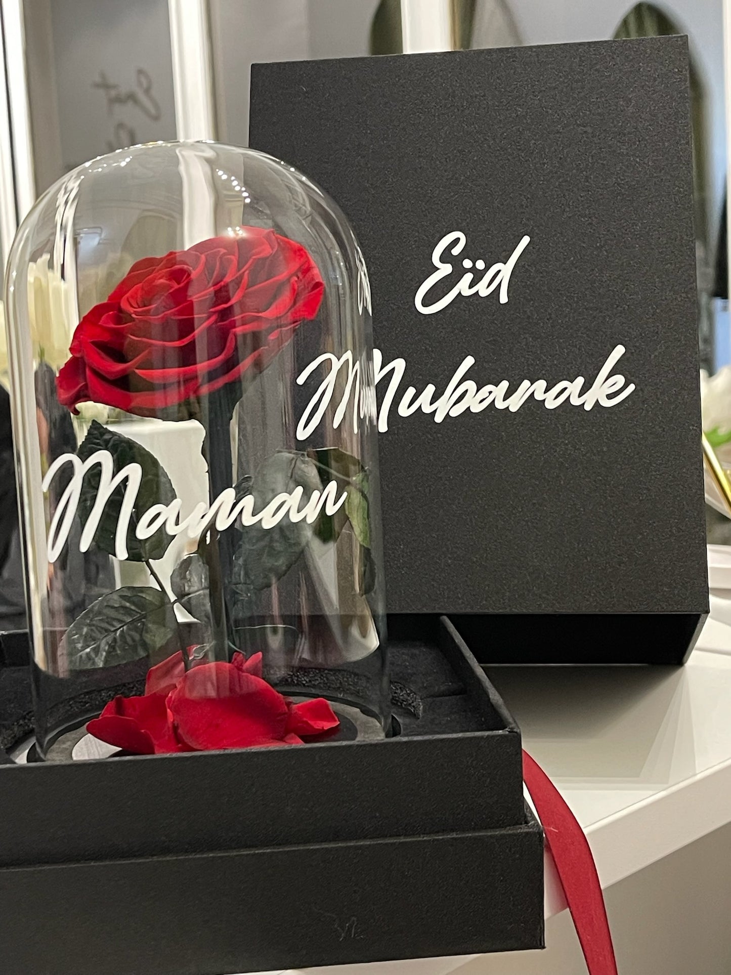 Cloche rose eternelle coeur