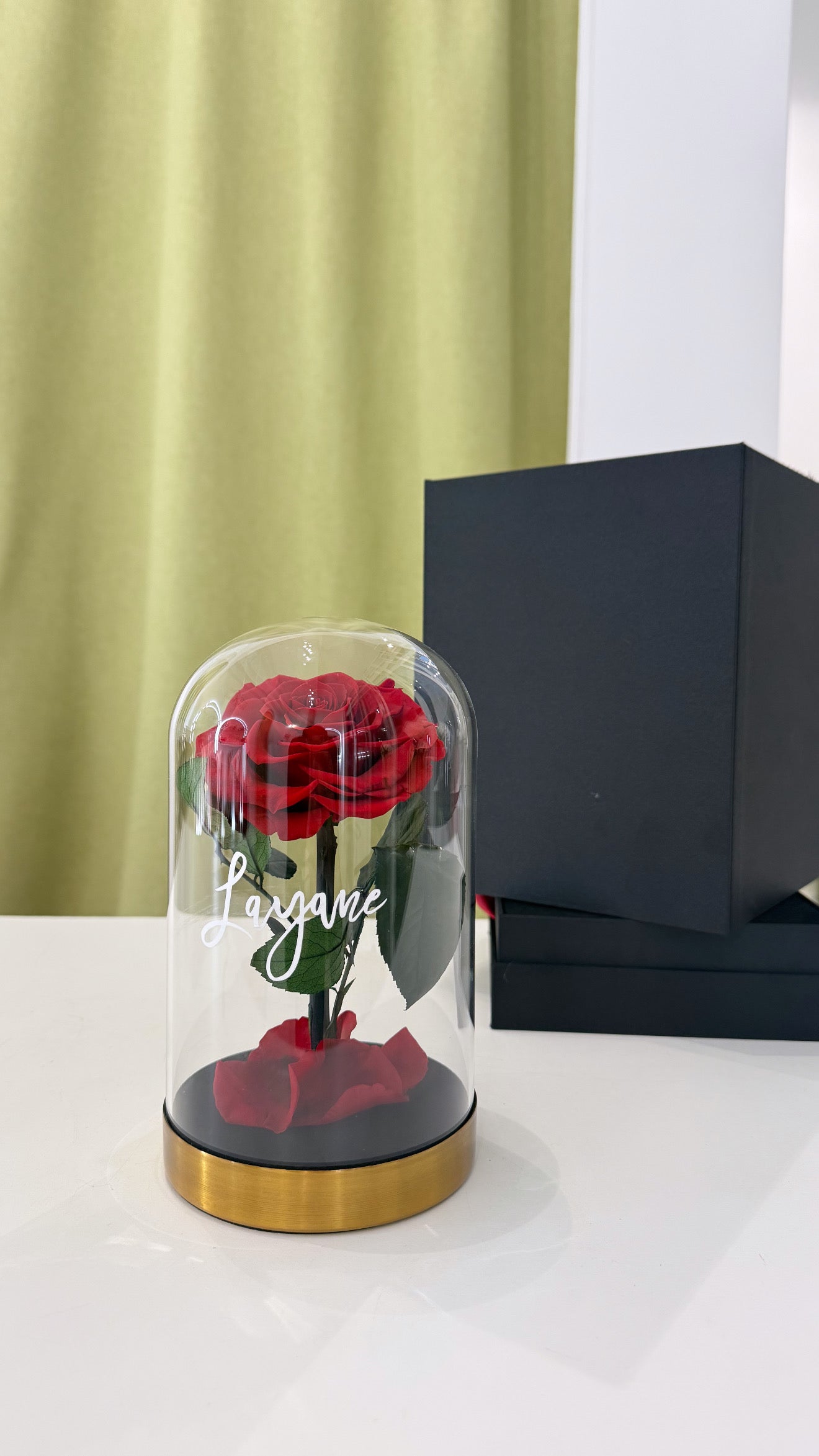Cloche rose eternelle en or