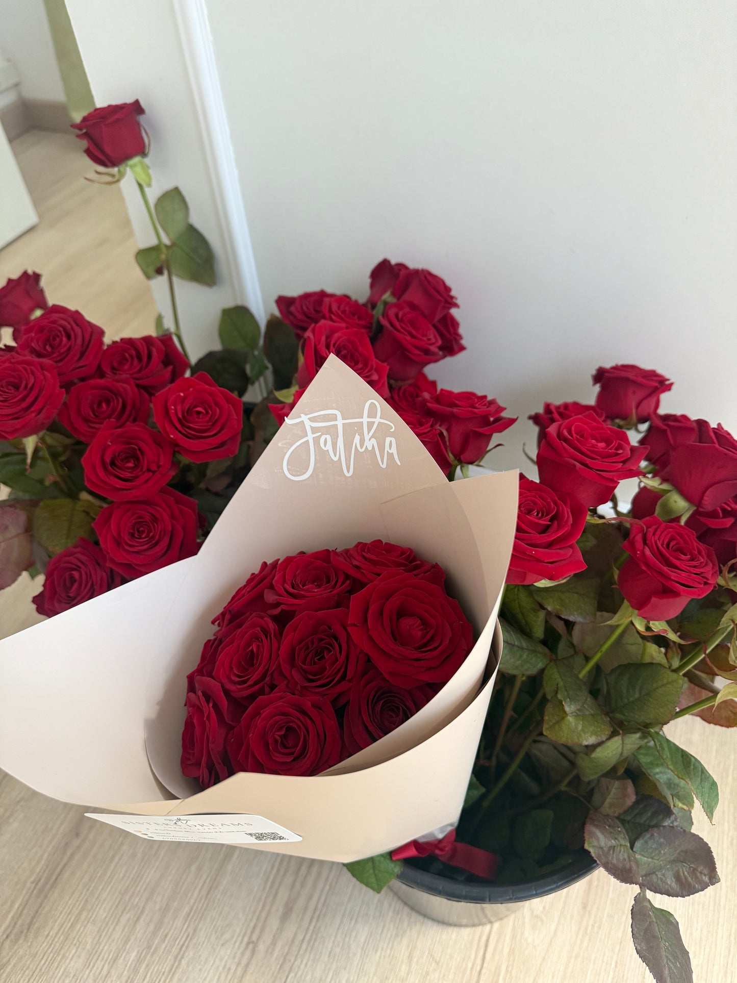Bouquet de rose personnalisée