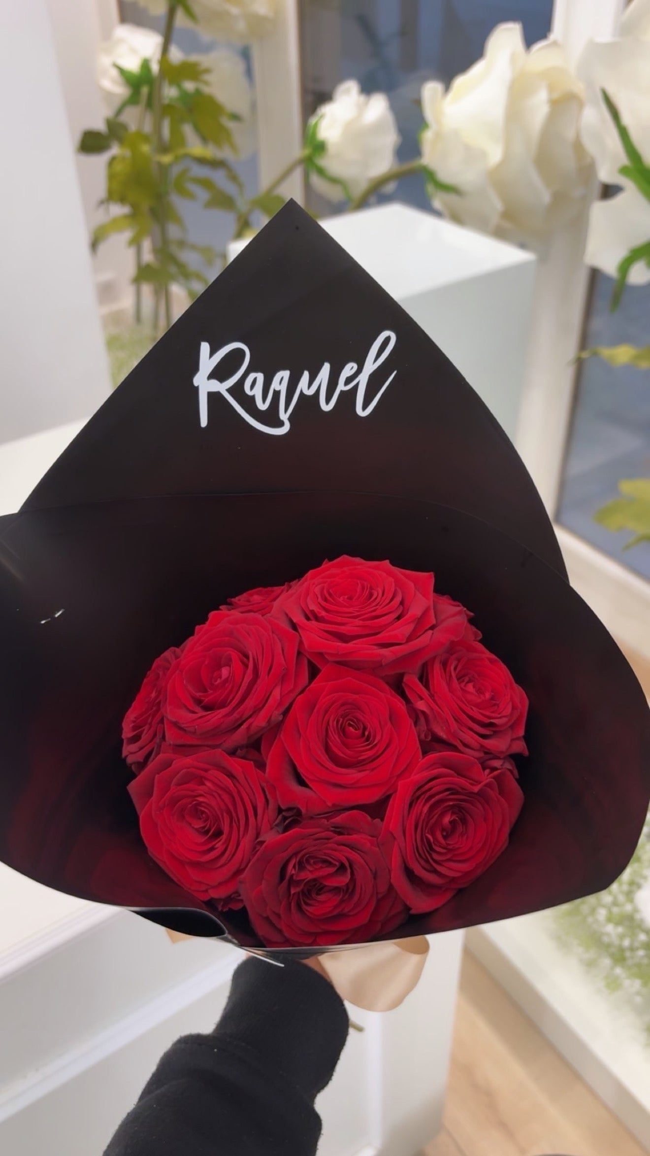Bouquet de rose personnalisée
