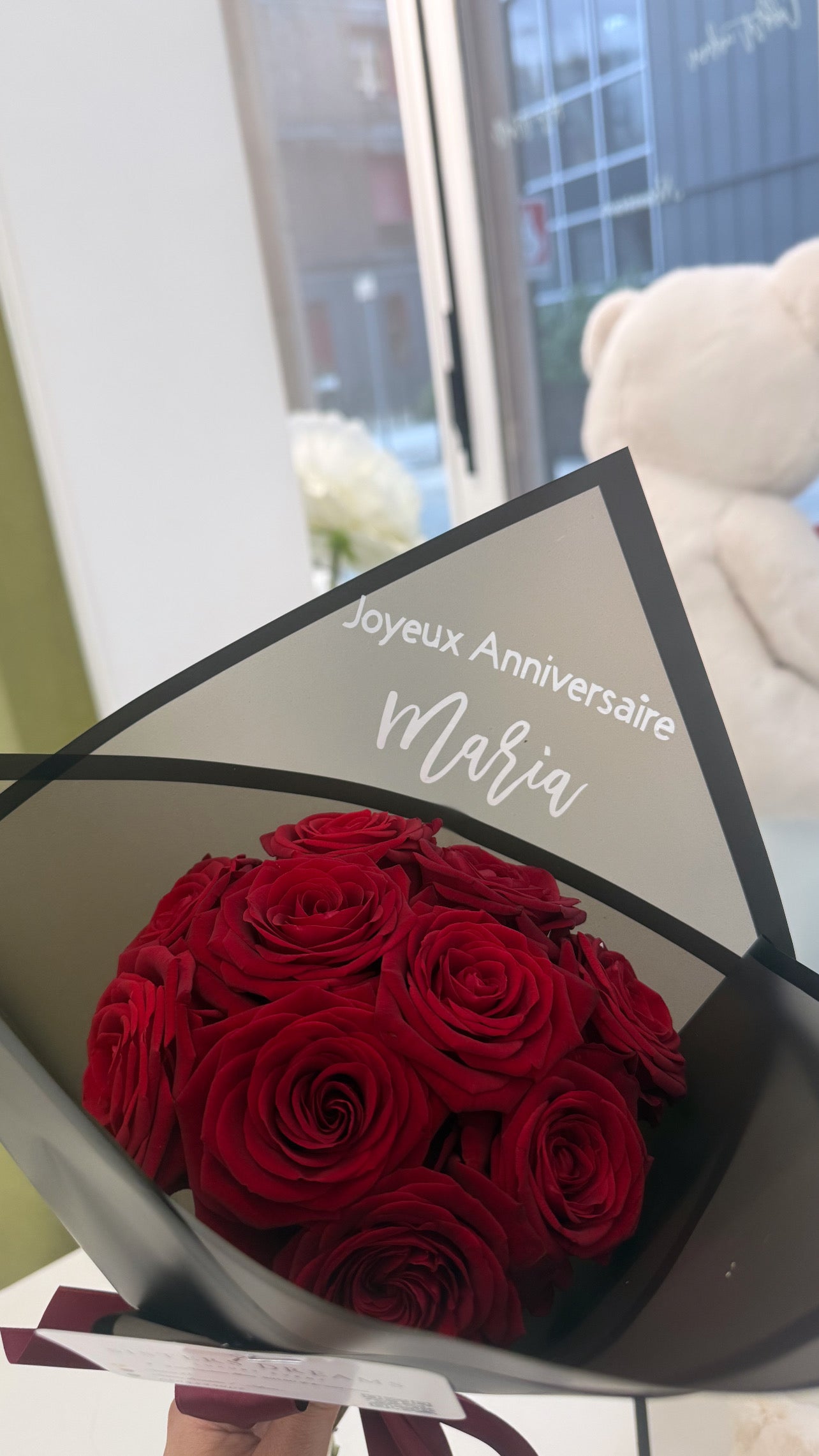 Bouquet de rose personnalisée