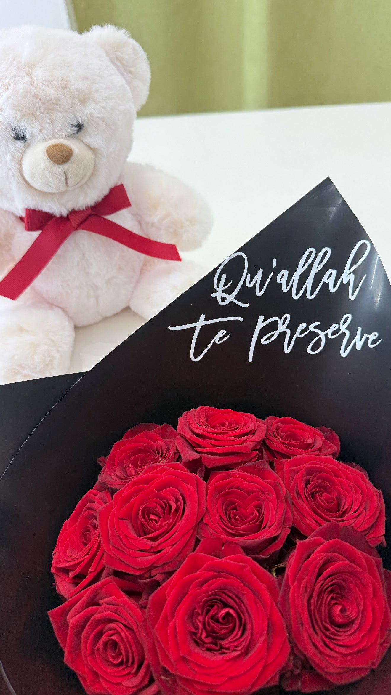 Bouquet de rose personnalisée
